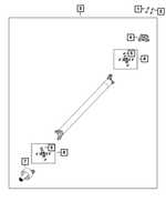 68649183AA - Differential and Drive Line: Drive Shaft for Mopar Image