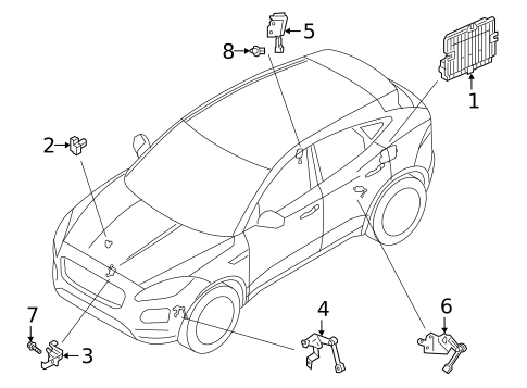 Ride Control Components for 2020 Jaguar E-Pace #0