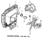 E8TZ8575A - Cooling System: Thermostat for Ford: E-250 Econoline Club Wagon, E-350 Econoline, E-350 Econoline Club Wagon, F-250, F-350 Image
