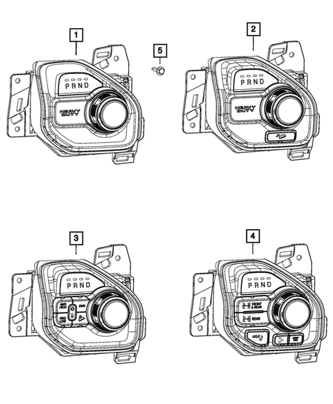 Gearshift Controls and Related Parts for 2021 Ram 2500 #0