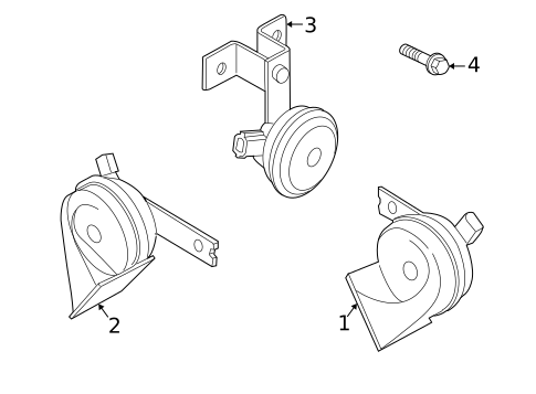 Horn for 2008 Kia Amanti #0