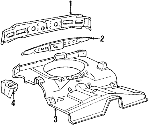 Rear Body for 1986 Mercury Capri #0