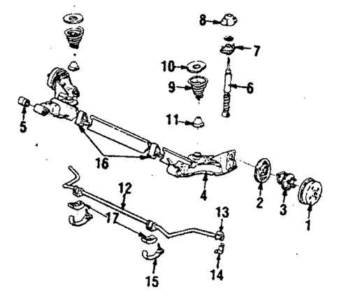 Rear Suspension for 1988 Oldsmobile Cutlass Calais #0