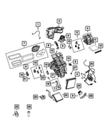 68538445AC - Air Conditioners and Heaters: Blower Motor Housing for Mopar Image