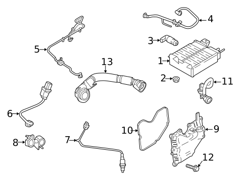 Evaporative System for 2017 Ford Focus #0