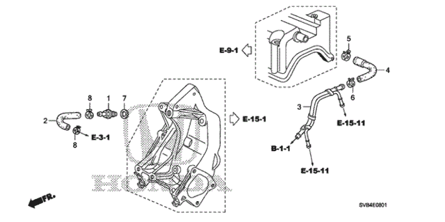 Breather Tube (2.0L) for 2010 Honda Civic #0