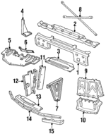 10156367 - Cooling System: Support Panel for GM Image