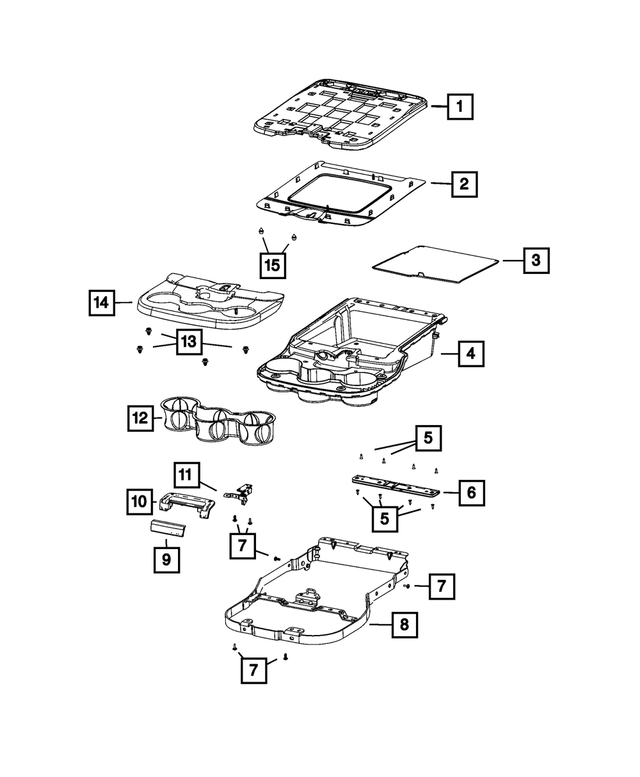 68206381AA - Interior Trim: Storage Compartment Panel for Mopar Image
