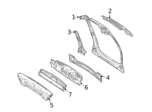 Rear Body for 2009 Mercedes-Benz ML 63 AMG&reg; #0