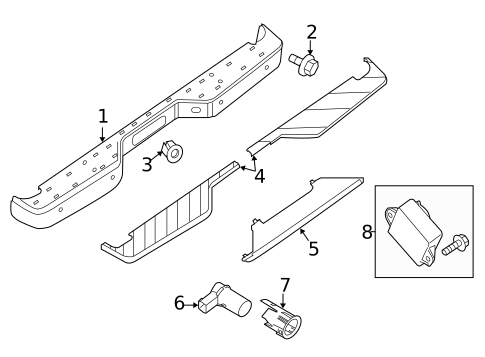 Bumper & Components - Rear for 2009 Nissan TITAN #0