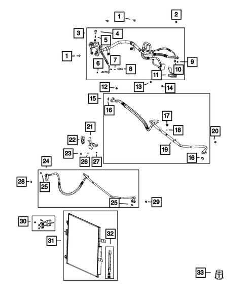 Air Conditioner and Heater Plumbing for 2023 Jeep Grand Wagoneer #2