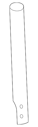 72139S04A02 - Body: Lock Assembly Tube for Honda: Accord, Civic Image