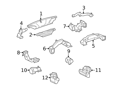 Ducts for 2009 Lexus SC430 #0