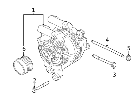 Alternator for 2017 Ford Escape #1