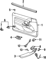 F3LY6321456A - Body: Belt Weather-strip for Lincoln: Mark VIII Image