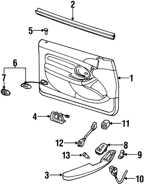 Interior Trim - Door for 1998 Lincoln Mark VIII #0