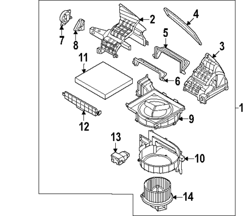 Blower Motor & Fan for 2025 Hyundai Kona Electric #0