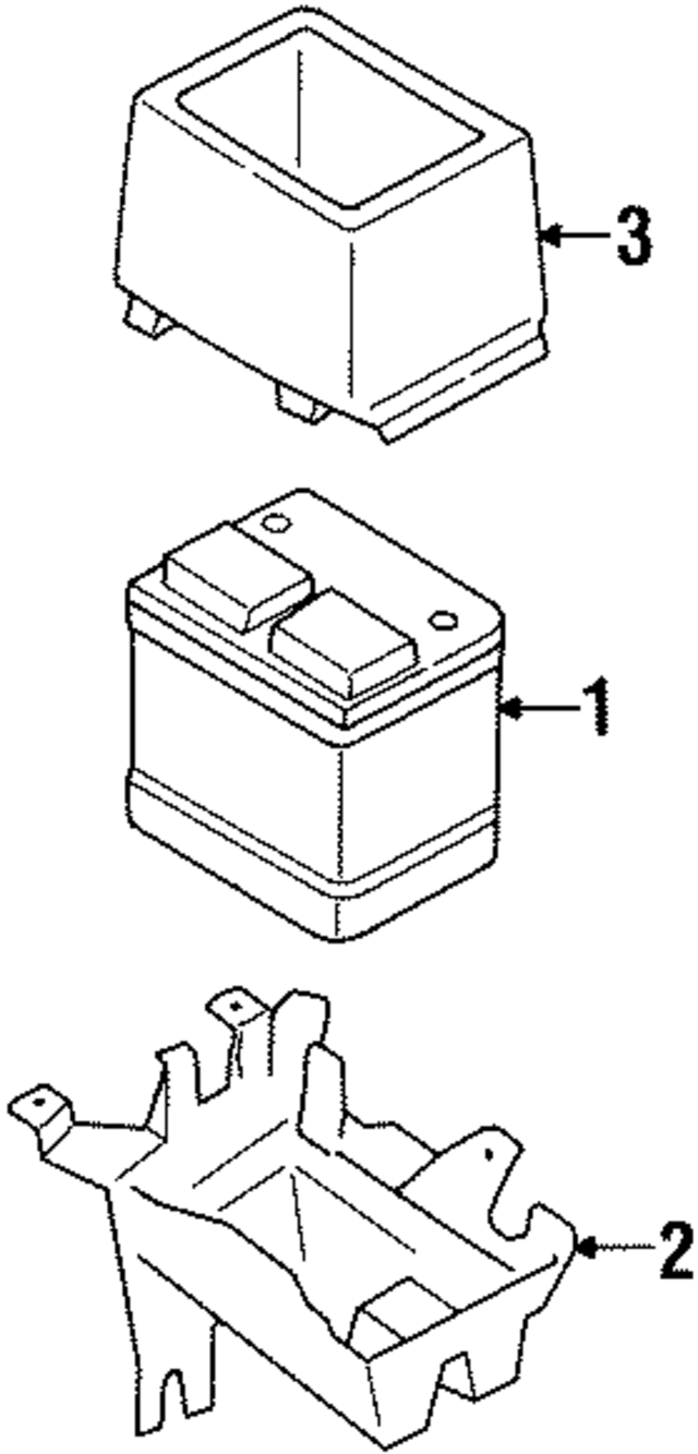 XF5Z10732AA - : Battery Tray for Mercury: Villager Image