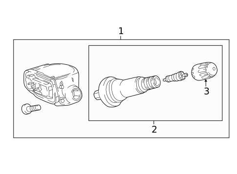 Tire Pressure Monitor Components for 2022 GMC Sierra 1500 #0