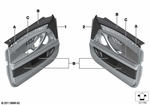 51418034805 - Individual Equipment: Door Trim Panel, Front Left for BMW: 528i, 528iX, 535d, 535dX, 535i, 535iX, 550i, 550iX, Hybrid 5, M5 Image image