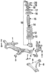 9011912125 - : Suspension Cross-Member Bolt for Toyota: Celica Image