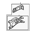 AWJ780060 - Body: Apron Assembly for Land Rover: LR3, Range Rover Sport Image