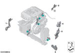 12428631964 - Engine Electrical System: Holder for BMW Image