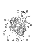 53021231AD - Engine 3.7L Six Cylinder: Chain Case Cover for Mopar Image