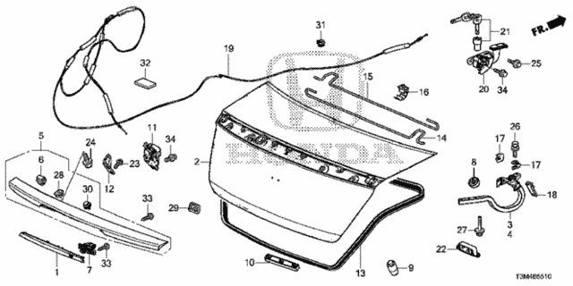 Trunk Lid for 2017 Honda Accord #0