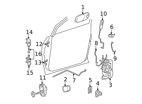 Sliding Door for 2002 Dodge Caravan #0