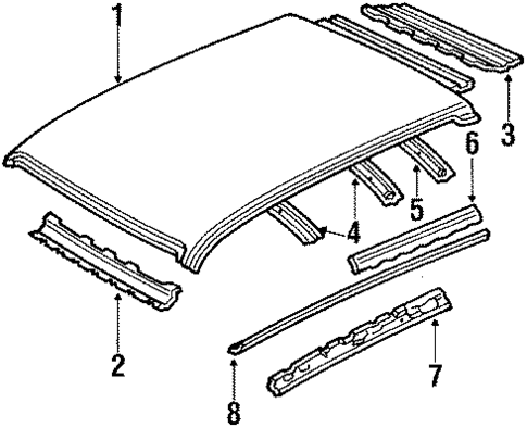 Roof for 1989 Mercury Tracer #1