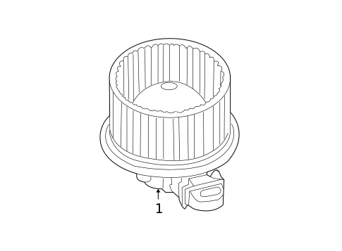 Blower Motor & Fan for 2012 Ford Escape #1