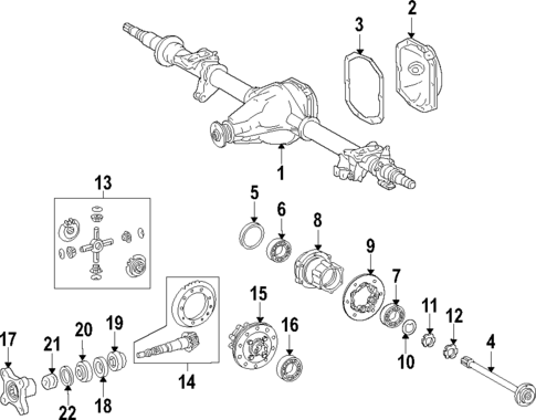 Rear Axle for 2010 Mercedes-Benz Sprinter 3500 #0