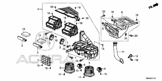 Heater Blower for 2017 Acura NSX #0