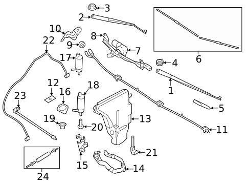 Wiper & Washer Components for 2013 BMW 750i #0