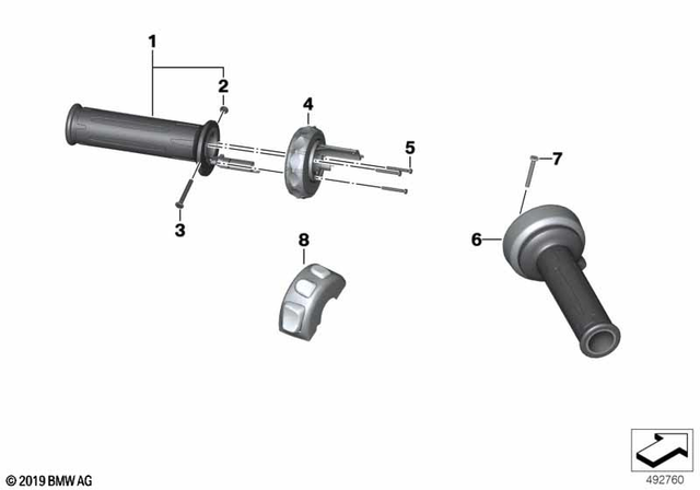 61318394246 - Maintenance &amp; Technology: Combination Switch Right for BMW-Motorrad Image