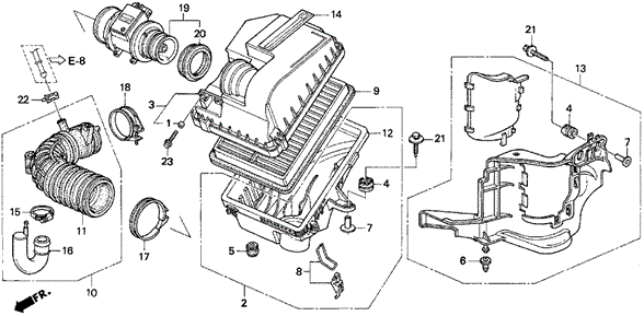 Air Cleaner for 1997 Acura TL #0