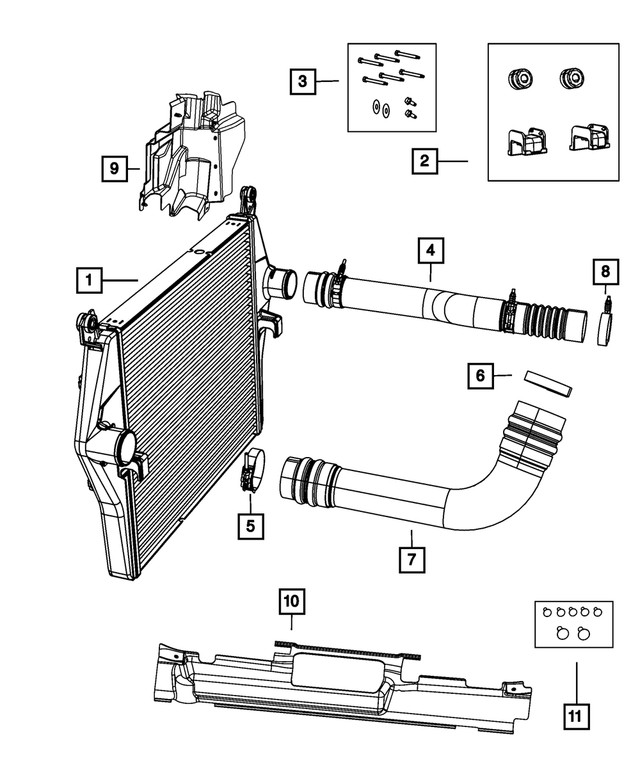 55056902AE - Cooling: Charge Air Cooler for Mopar Image