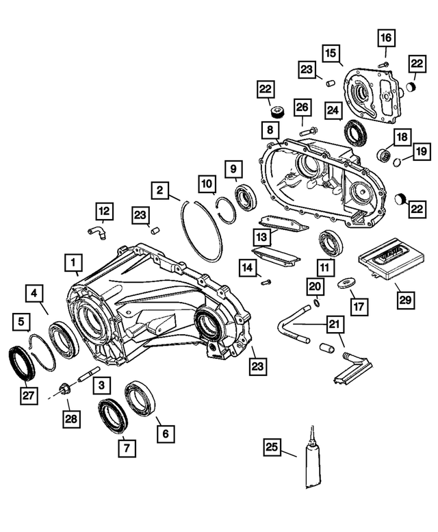 5161965AB - NV245; Transfer Case: Transfer Rear Case for Mopar Image