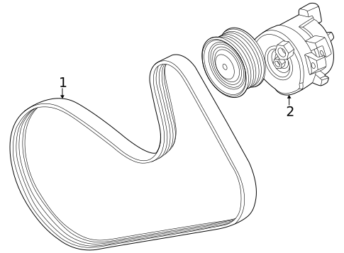 Accessory Drive Belt System Components for 2024 BMW X5 #0