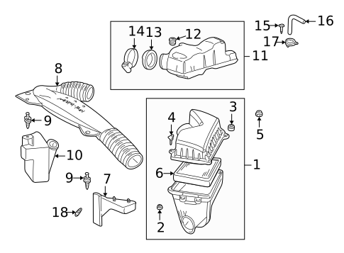 Air Intake for 2000 Chevrolet S10 #0