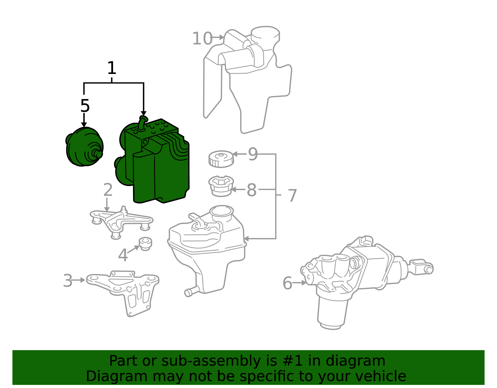 Genuine OEM ABS Pump Assembly | 009-431-26-12-83 | Fits Select 