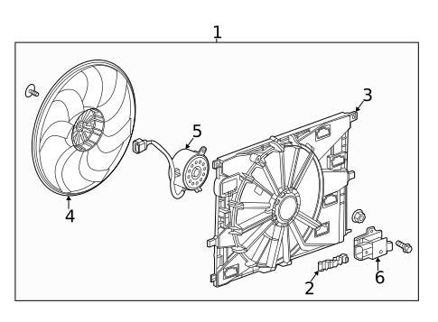 Cooling Fan, Clutch & Motor for 2022 Chevrolet Trailblazer #0