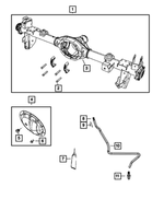 68304609AA - : Rear Axle Housing for Mopar Image