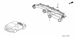 9391314420 - Interior/Bumper: SCREW, TAPPING (4X16) (PO) for Acura Image