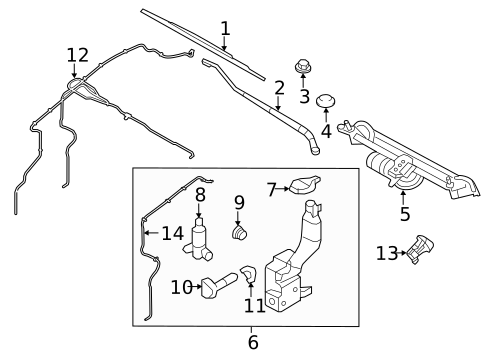 Wiper & Washer Components for 2012 Ford Edge #0