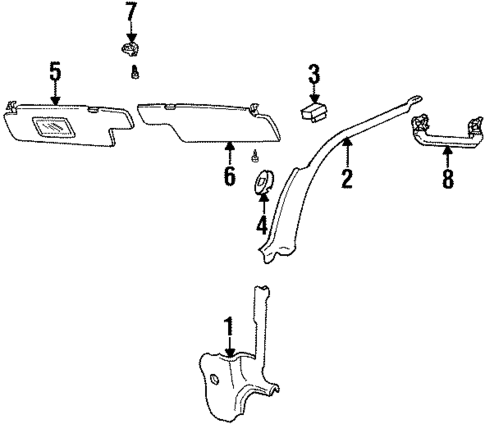 Interior Trim - Cowl for 1997 Volkswagen Jetta #0