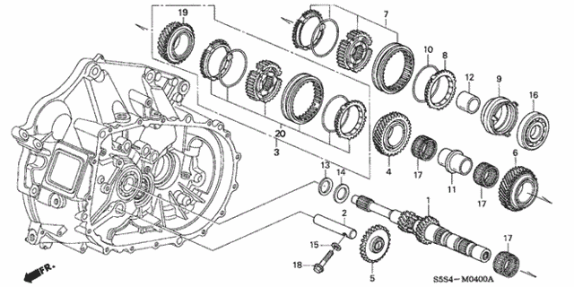 MT Mainshaft for 2003 Honda Civic #0