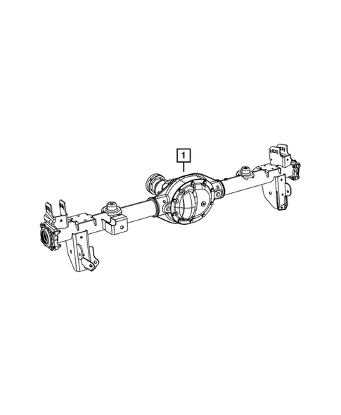 Rear Axle Assembly for 2012 Jeep Wrangler #0