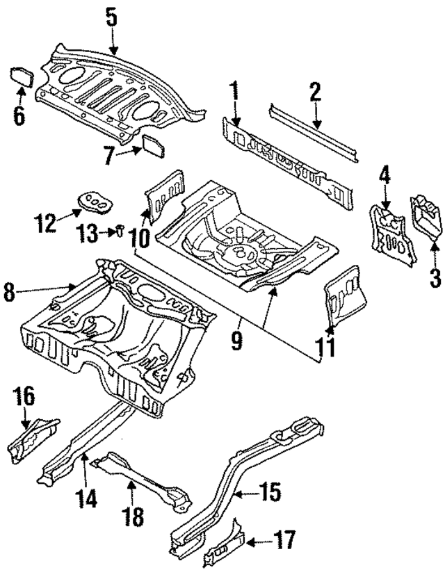 51358PA070 - : Outer Panel for Subaru Image